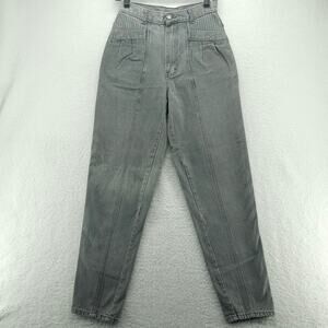 Vintage Sergio Valente Jeans Stone Wash Faded Gray 80s High Waist 26x30 (11)